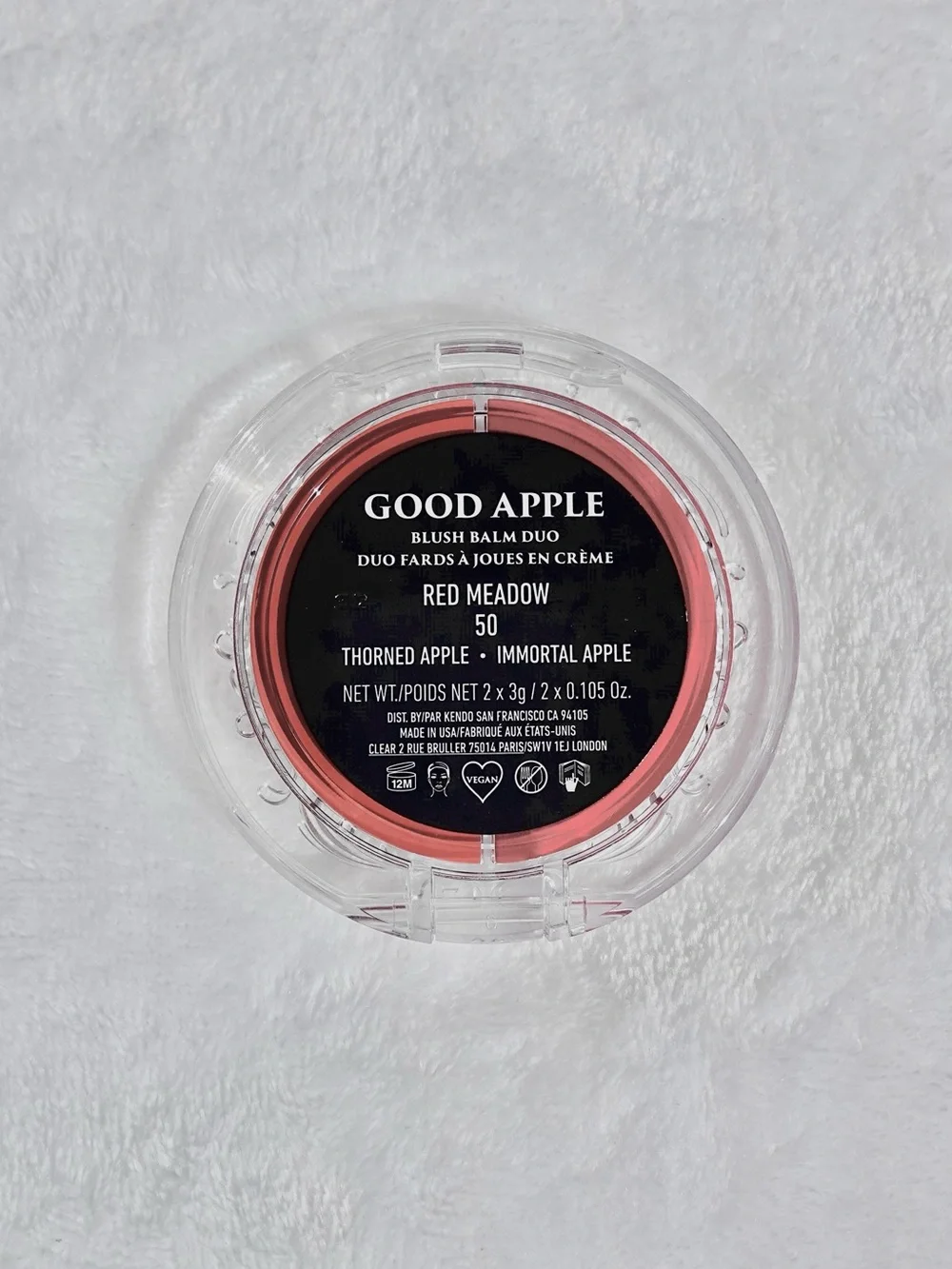 KVD Beauty Good Apple Blush Balm Duo - Red Meadow 50 - NIB